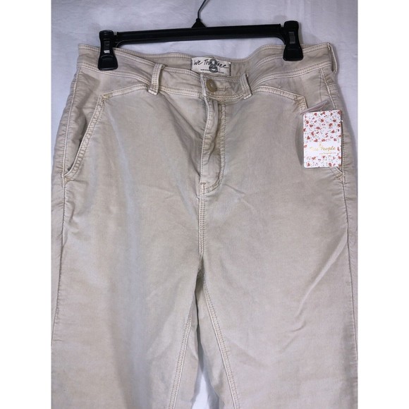 NEW Free People‎ We the Free Fine Line Straight Cropped Pants Velvet Moon Rising - Picture 7 of 8